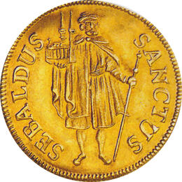 Nürnberg Gold Sebald Gulden Dukat 1686