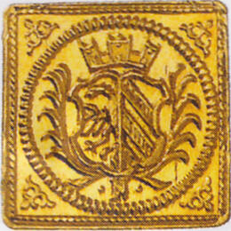 Nürnberg 1/4 Dukat Klippe Lamm 1700