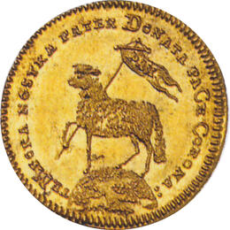 Nürnberg 1/2 Dukat Lamm 1700