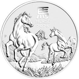 Lunar III Silbermünze Australien Pferd 1 Kilo 2026