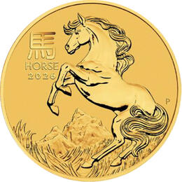 Lunar III Pferd 1 Unze Gold 2026