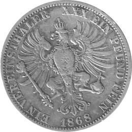Altdeutschland Preussen Brandenburg Taler 1868
