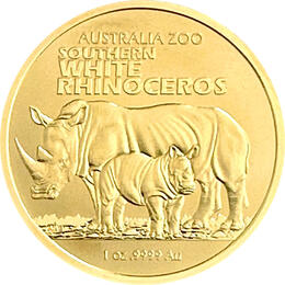 Australien Zoo Rhinoceros 1 Unze 2023