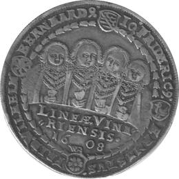 Sachsen Silber Taler Johann Ernst und sieben Brüder 1608