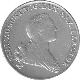 Altdeutschland Sachsen Konventionstaler 1765 Friedrich August Kurfürst
