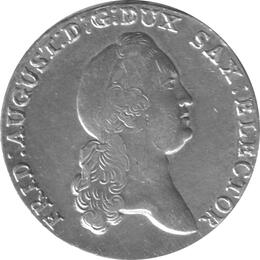 Altdeutschland Sachsen Konventionstaler 1777 Friedrich August Kurfürst