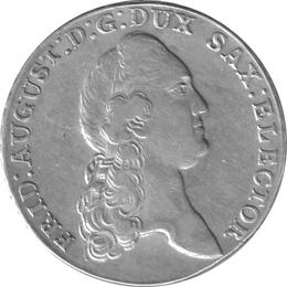 Altdeutschland Sachsen Konventionstaler 1784 Friedrich August Kurfürst