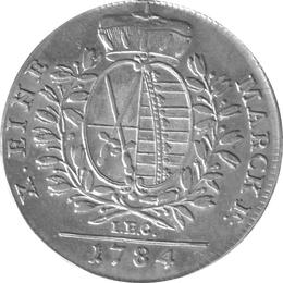 Altdeutschland Sachsen Konventionstaler 1784 Friedrich August Kurfürst