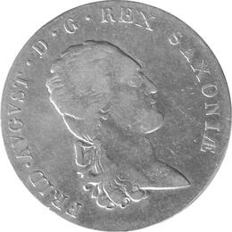Altdeutschland Sachsen Konventionstaler 1816 Friedrich August Kurfürst
