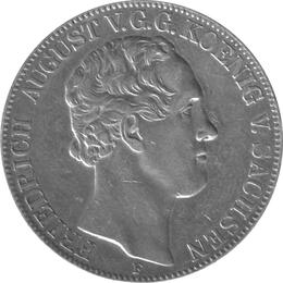 Altdeutschland Sachsen Friedrich August Doppeltaler 1852