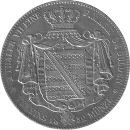 Altdeutschland Sachsen Friedrich August Doppeltaler 1852