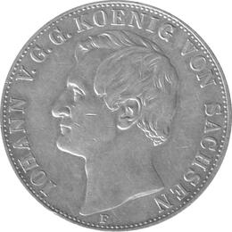 Altdeutschland Sachsen Iohann Zwei Vereinstaler 1855