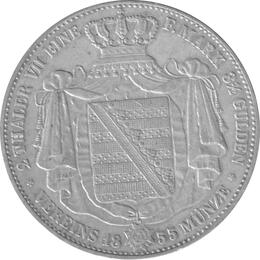 Altdeutschland Sachsen Iohann Zwei Vereinstaler 1855