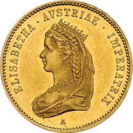 1 Dukat Ungarn Österreich Elisabeth 1848 - 1916
