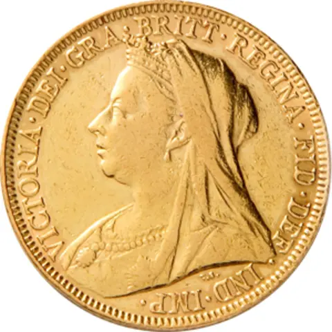 1 Pfund Victoria Veiled Head