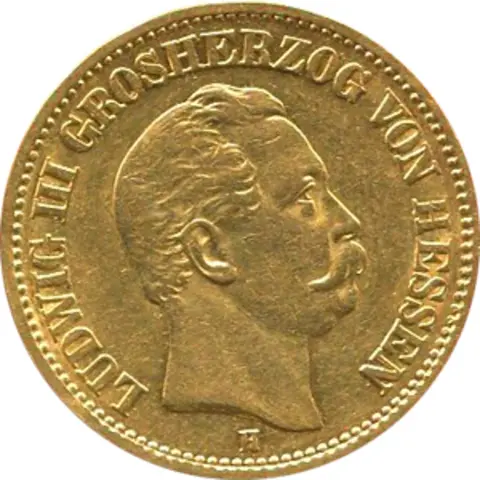 20 Mark Kaiserreich Hessen 1872-1873 Ludwig Jaeger 214