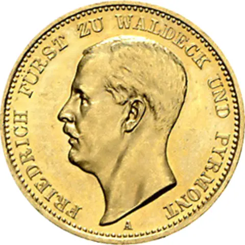 20 Mark Kaiserreich Waldeck Pyrmont Jaeger 288
