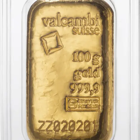 Goldbarren 100 Gramm Valcambi