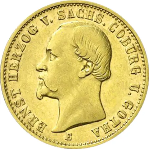 20 Mark Kaiserreich 1872 Sachsen Coburg Gotha Ernst Jaeger 270