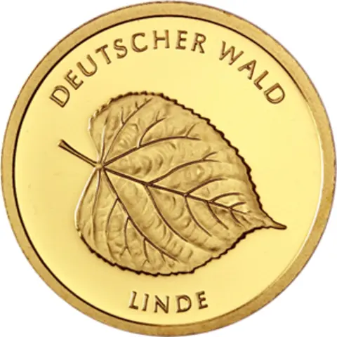 20 Euro Goldmünze Deutscher Wald Linde 2015 mit Zertifikat