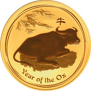 Lunar II Ochse 1/10 Unze 2009 Proof