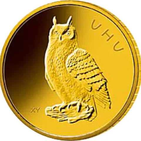 20 Euro Goldmünze Uhu 2018 Heimische Vögel
