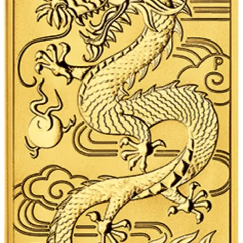 Dragon Rectangle Goldbarren 2018