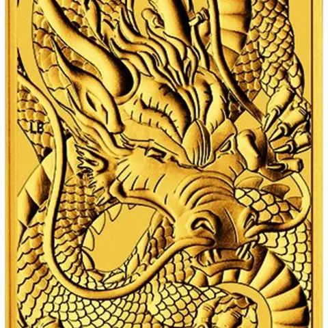Dragon Rectangle Goldbarren 2021