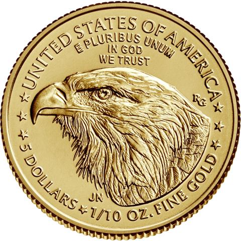 American Eagle 1/10 Unze neues Motiv