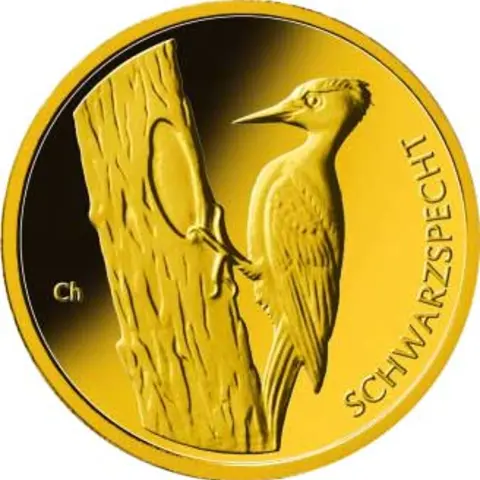 20 Euro Goldmünze Schwarzspecht 2021 Heimische Vögel
