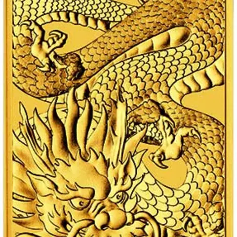 Dragon Rectangle Goldbarren 2022