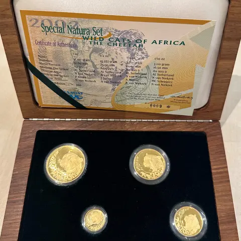 Cheetah Natura Proof Set 2002 Big Five