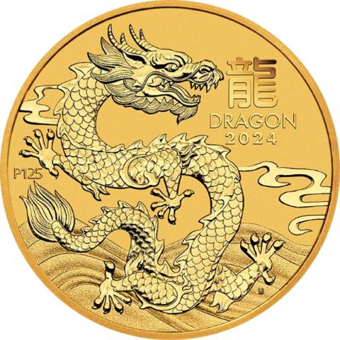 Lunar III Drache 1/10 Unze Gold 2024
