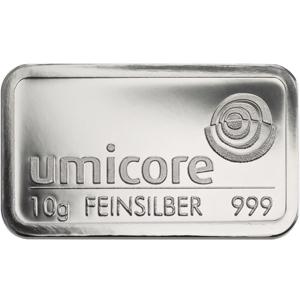 Silberbarren 10 Gramm