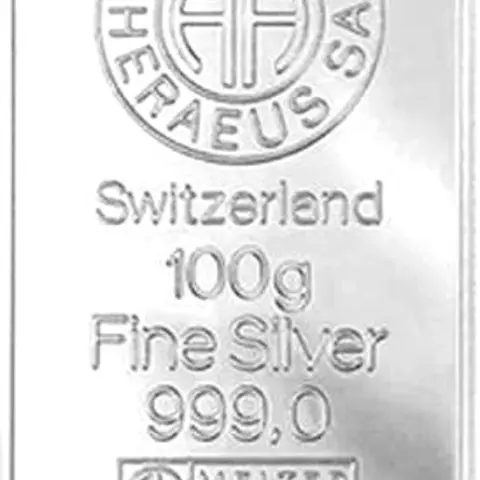 Silberbarren 100 Gramm Argor
