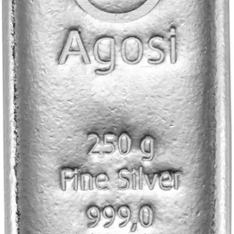 Silberbarren 250 Gramm Agosi