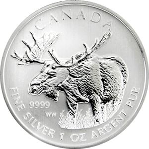 Elch 2012 1 Unze Silber Kanada Wildlife Serie