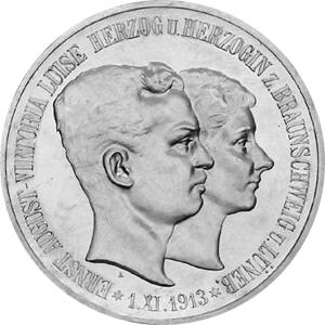 Jaeger 58 Braunschweig 5 Mark Regierungsantritt 1915