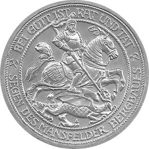 Jaeger 115 Preussen 3 Mark Mansfelder Bergbau 1915