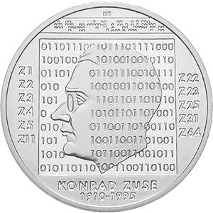 10 Euro Silber Gedenkmünze PP 2010 Konrad Zuse
