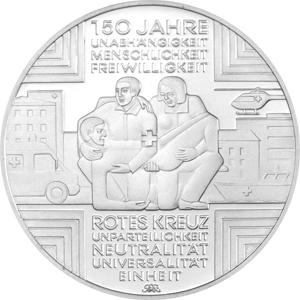 10 Euro Silber Gedenkmünze PP 2013 Rotes Kreuz