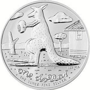 1 Unze Silber Känguru 2008 Australien Roayal Mint 1 Dollar