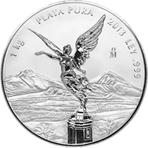 Mexiko Libertad 1 Kilo Silbermünze mit der Siegesgöttin 2003