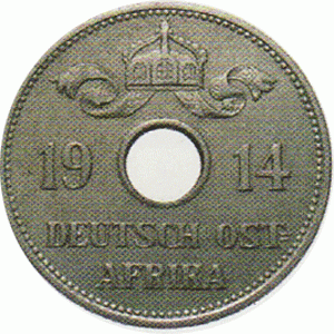 Ostafrika 10 Heller 1914