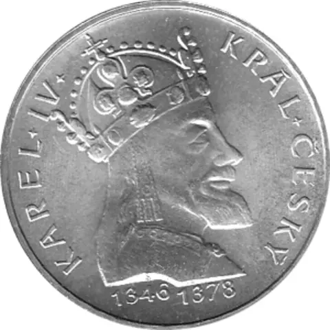 100 Korun, Tschechoslowakei,1978, Karl IV	