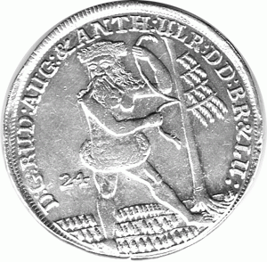Braunschweig Wolfenbüttel 24 Mariengroschen 1697 Rudolph August Anton Ulrich 