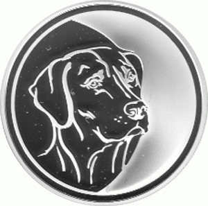 3 Rubel Silber 2006 Jahr des Hundes
