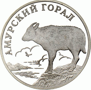 Rubel Silber Russland 2002 Amur-Langschwanz