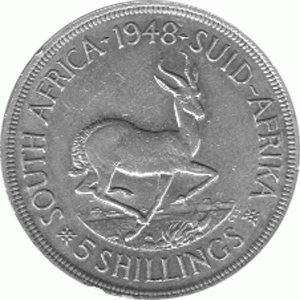 Südafrika 5 Shilling Georg 1948