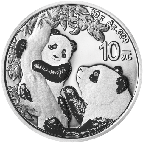 China Panda 2021 Silbermünze